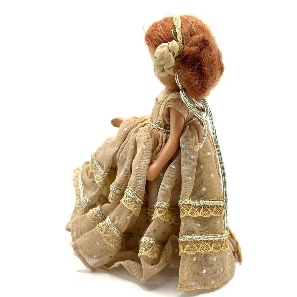 Vintage 1948-1960 Nancy Ann Storybook Doll, Plastic, Sleepy Eyes, Comes w/Stand
